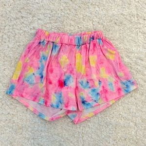 Tie dye shorts